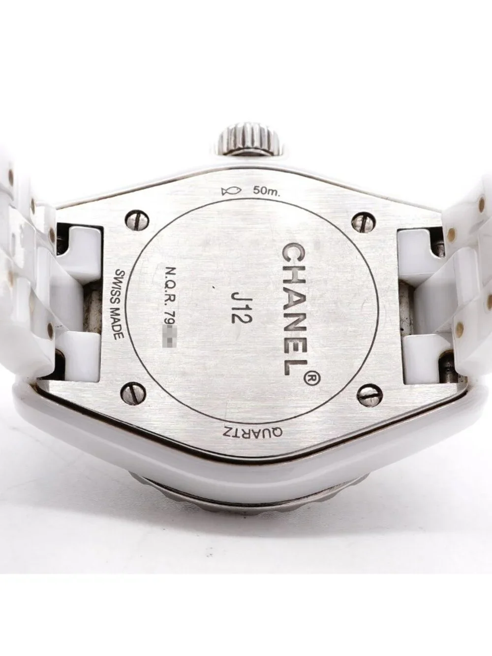 Chanel Diamond White Dial Watch